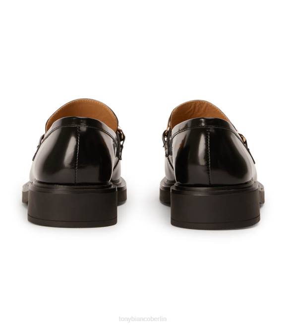 Slipper| de Tony Bianco Frauen Candice-Wohnungen Schwarz hochglänzend 4624586